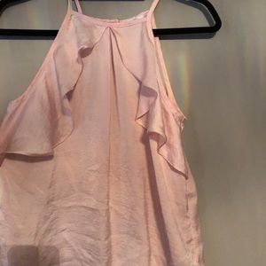 Cute silky pink shirt!